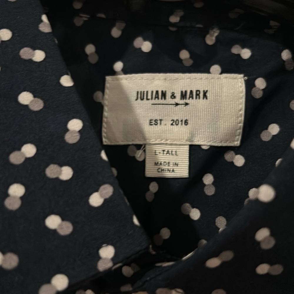 Julian & Mark Ryan Geo Dot Print Button Down Shir… - image 3